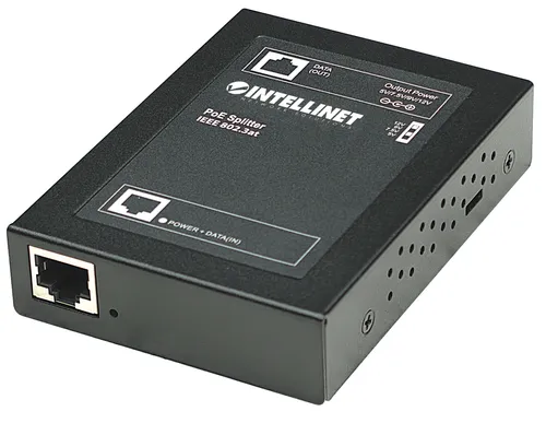Image Intellinet 507731 Gigabit PoE+ Splitter, 10/100/1000 Mbps, IEEE 802.3at/af Compliant