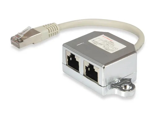 Image Equip 2-Port Cat.5e RJ45 Network Splitter