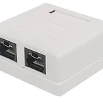 Intellinet Network Mount Box, Wall-Mountable, 10-Port Capacity, ABS Plastic