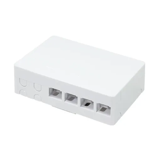 Image Techly FTTH 4-Fiber Indoor Terminal Box, 4 SC/APC Ports, ABS Plastic
