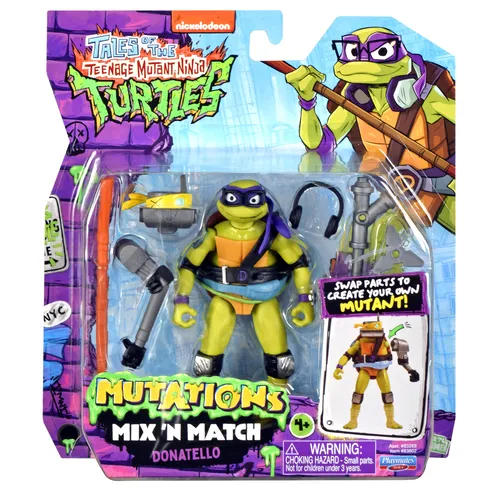 Compare Fisch Microfigure Pack with Teenage Mutant Ninja Turtles Mix 'n Match Donatello Figure