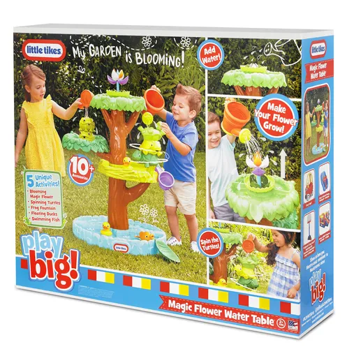 Compare Little Tikes Magic Flower Water Table with Tickit Translucent Color Buckets