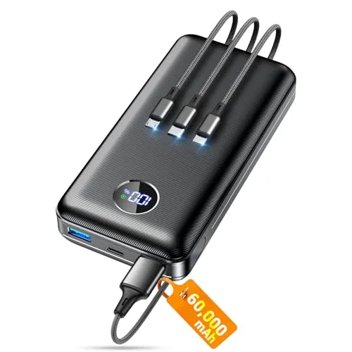 Image ZZI 60000mAh Portable Charger Ebony