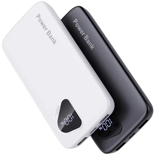 Image FancyBean 10000mAh Portable Charger Built-in Cables
