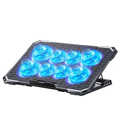 Image ICE COOREL 8-Fan Laptop Cooler 13-15.6 Inch