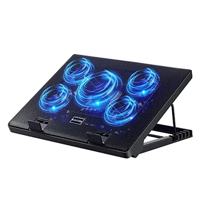 Kootek Laptop Cooling Pad 5 Fans 12-17 Inch Blue