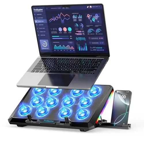 Image Trullypine Laptop Cooler 12 Fans