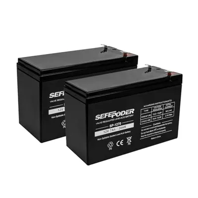 SEFEPODER 12V 7Ah SLA Battery 2 Pack