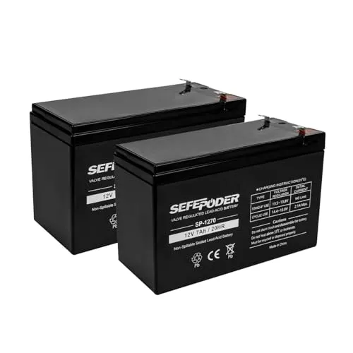 Image SEFEPODER 12V 7Ah SLA Battery 2 Pack