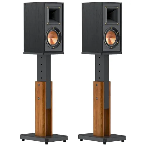 Chunxiao Height Adjustable Wood Speaker Stands
