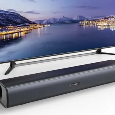RIOWOIS Sound Bar Bass Reflector Wall Mount