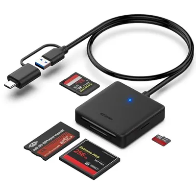 BENFEI 4-in-1 Card Reader
