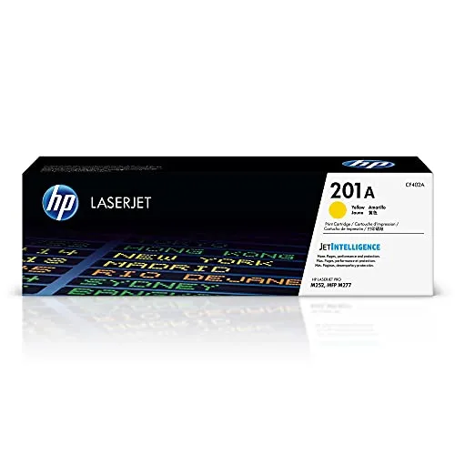 Compare HP 201A Yellow Original LaserJet Toner Cartridge with HP 207A Cyan Original LaserJet Toner Cartridge