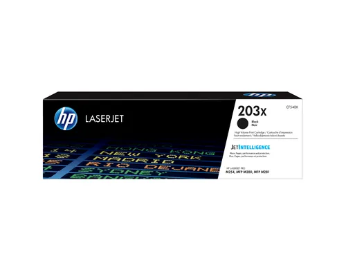 Compare HP 201A Yellow Original LaserJet Toner Cartridge with HP 203X High Yield Black Original LaserJet Toner Cartridge