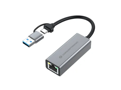 Image Conceptronic ABBY08G USB 3.2 Gen 1 Gigabit Network Adapter