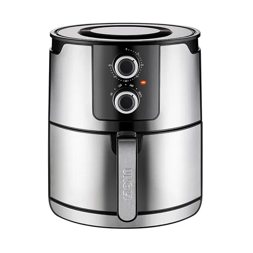 Image Unold 58655 Double Hot Air Fryer, 5L, 1400W, Black/Stainless Steel