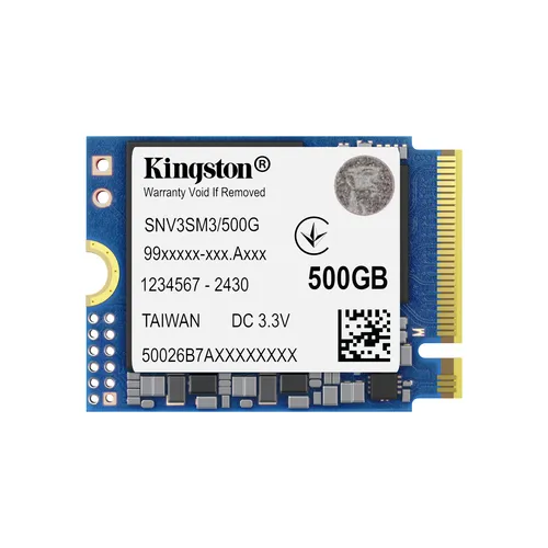 Image Kingston NV3 500GB Internal NVMe M.2 2230 SSD