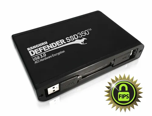 Image iStorage Kanguru Defender SSD350 2TB FIPS 140-2 Hardware Encrypted External SSD