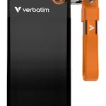 Verbatim Pocket SSD 1TB USB 3.2 Gen 2 - Black/Orange