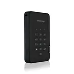 iStorage diskAshur² Secure SSD 256GB Black - AES 256-bit Encryption, PIN Protected, Dust/Water Resistant