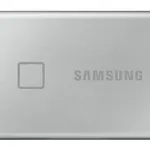 Samsung Portable SSD T7 Touch 500GB Silver - External SSD with Fingerprint Security