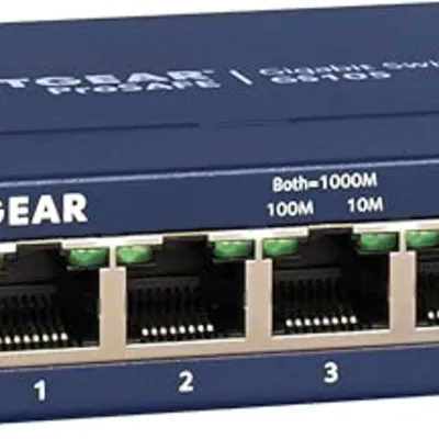 NETGEAR GS105NA 5-Port Gigabit Ethernet Switch