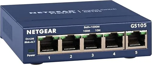 Compare NETGEAR GS305 5-Port Gigabit Switch with NETGEAR GS105NA 5-Port Gigabit Ethernet Switch