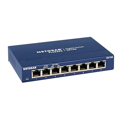 Compare NETGEAR GS305 5-Port Gigabit Switch with NETGEAR GS108 Gigabit Ethernet Switch