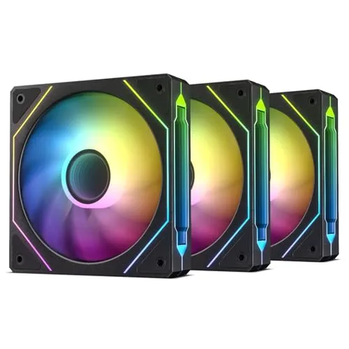 Image DARKROCK F120 120mm Infinite Mirror 3-Pack Fan Black
