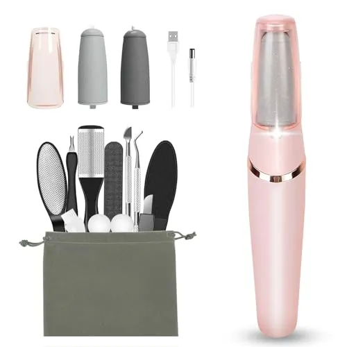 Compare Haootadiy Electric Foot Callus Remover Kit with Elmchee Rechargeable Electric Foot Callus Remover
