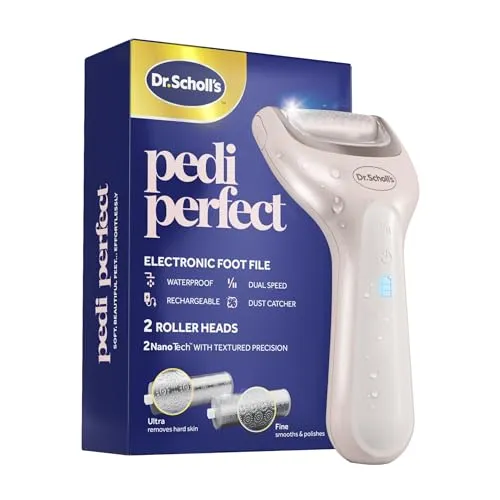 Compare PRITECH Rechargeable Electric Foot File with Dr. Scholl's Pedi Perfect Electric Callus Remover x2 Rollers