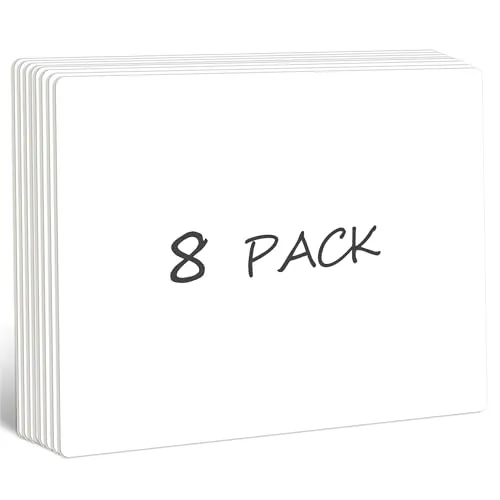 Image SpriteGru 8-Pack 12x9 Inch Double-Sided Whiteboards