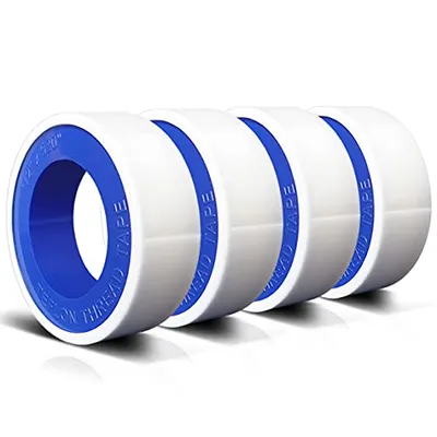 VOTMELL White PTFE Plumbers Tape 4 Rolls