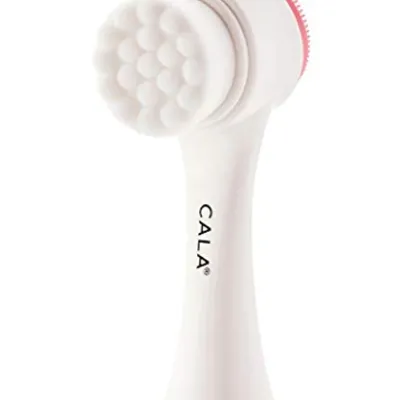 CALA Dual-Action Facial Cleansing Brush Pink