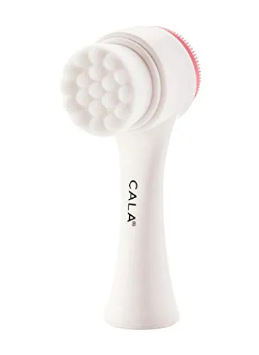 Image CALA Dual-Action Facial Cleansing Brush Pink