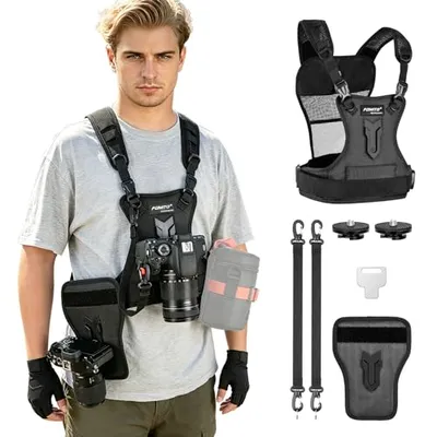 FOMITO Multi Camera Chest Harness Vest