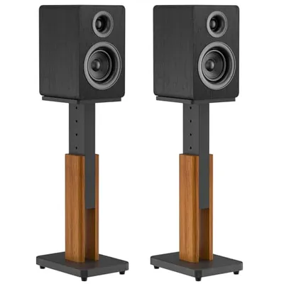Rimous Height Adjustable Wood Speaker Stands 50Lbs