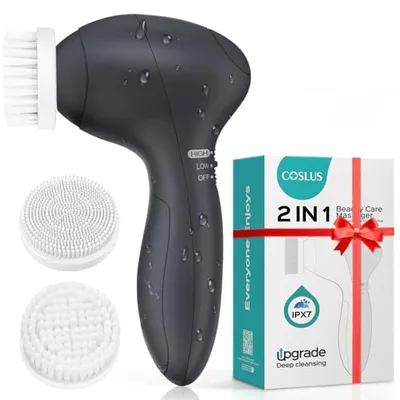 COSLUS Dual Speed Facial Cleansing Brush