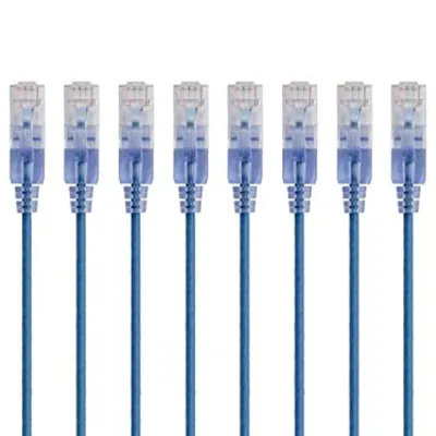 Monoprice SlimRun Cat6A Ethernet Cable 5ft Blue