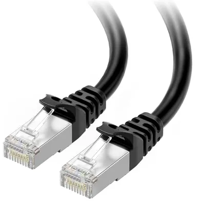 Cable Matters Cat6a Shielded Ethernet Cable 25ft Black