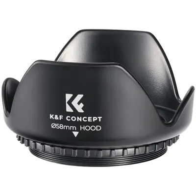 K&F CONCEPT 58mm Tulip Lens Hood
