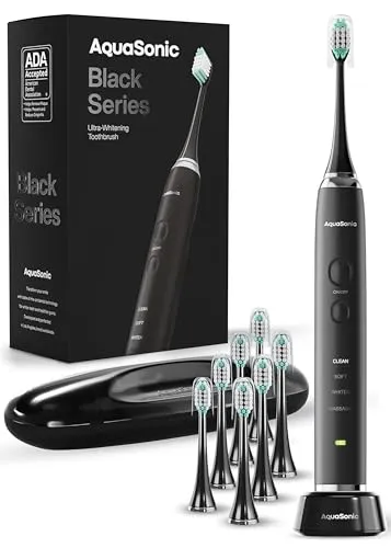 Compare Aquasonic Black Series Electric Toothbrush with Oral-B Pro 1000 Electric Toothbrush Black