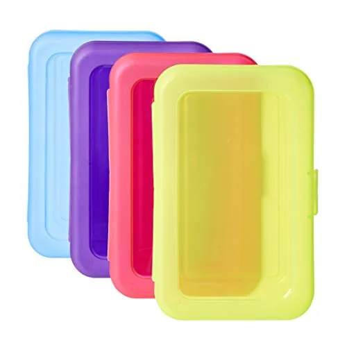 Amazon Basics Large Pencil Case 4-Pack