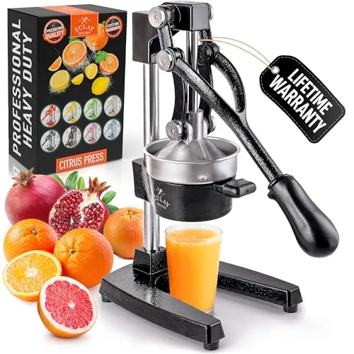 Image Zulay Kitchen Cast Iron Citrus Juicer Orange