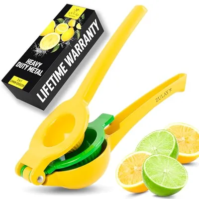 Zulay Kitchen Metal 2-in-1 Lemon Squeezer