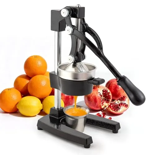 Image BAMBROX Cast Iron Citrus Juicer Black