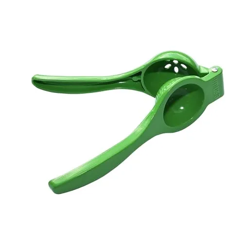 Compare Zulay Kitchen Metal 2-in-1 Lemon Squeezer with IMUSA Green Manual Aluminum Citrus Squeezer