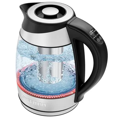 Chefman 1.8L Glass Electric Kettle