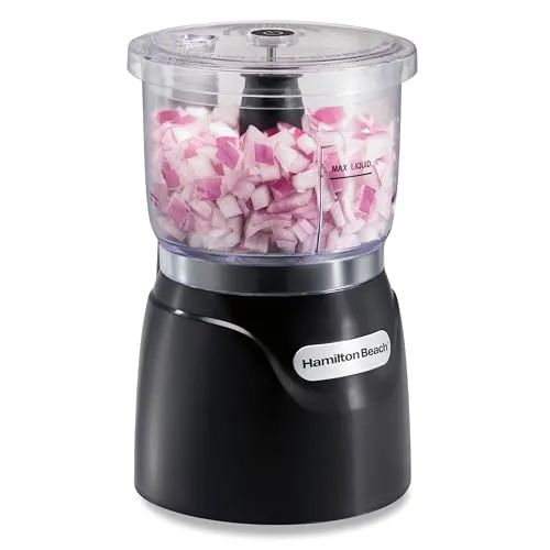 Compare Mueller Home Pro 10 in 1 Chopper with Hamilton Beach 3-Cup Electric Chopper Black