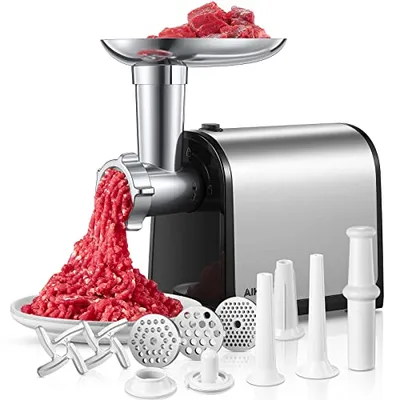 Aiheal Heavy Duty Electric Meat Grinder Black